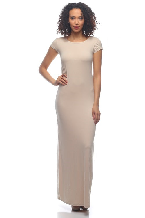 [$2/piece] Short Sleeve Maxi Dress