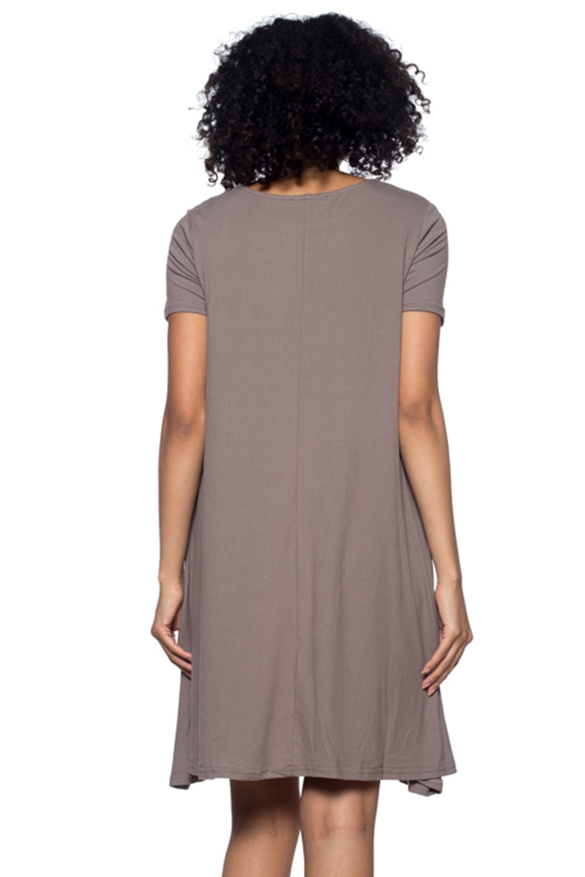 [$2/piece] Short Sleeve Trapeze Mini Dress