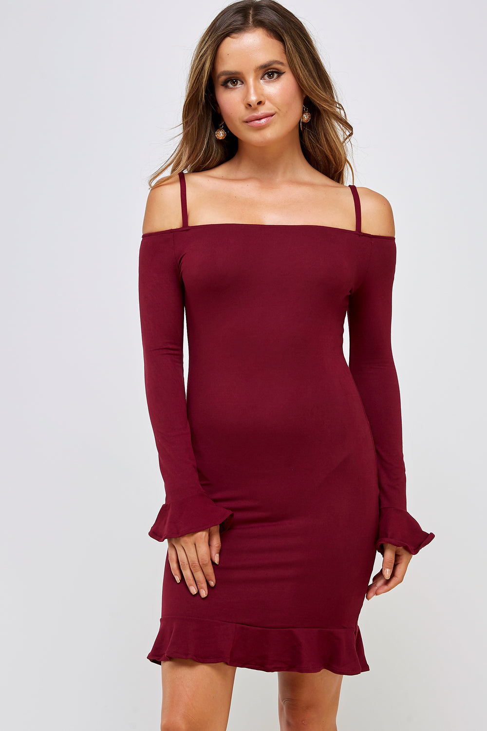 [$3/piece] Off Shoulder Ruffled Dress