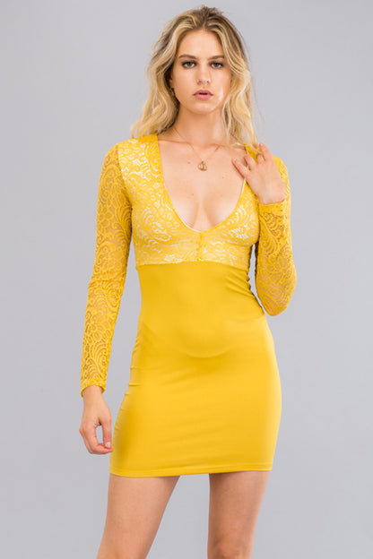 [$1/piece] Lace Bodycon Dress