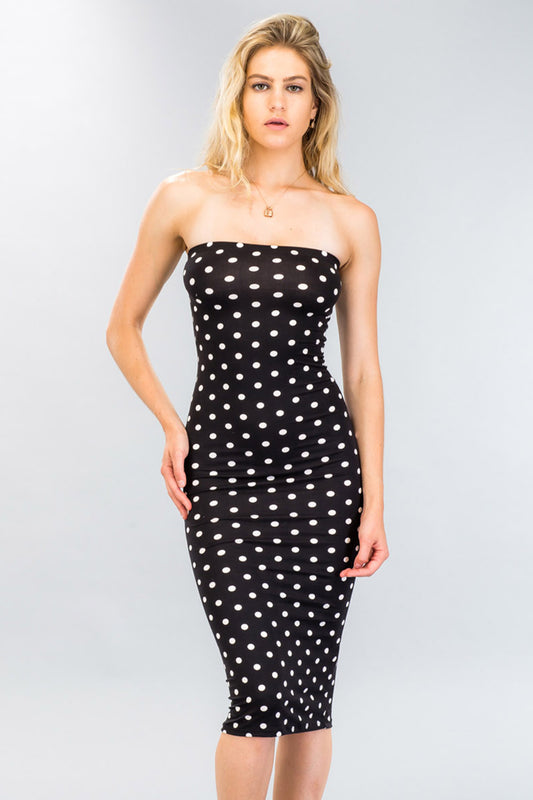 [$2/piece] Polka Dot Tube Dress