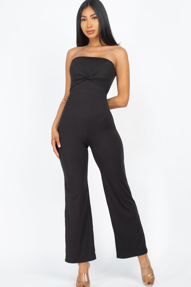 [$4/piece] Front Twisted Tube Jumpsuit
