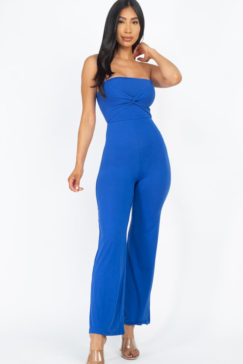 [$4/piece] Front Twisted Tube Jumpsuit