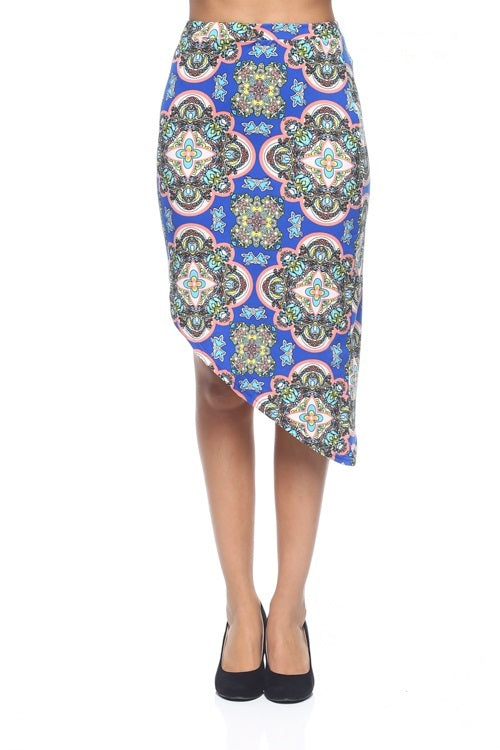 [$2/piece] Printed Asymmetric Skirt