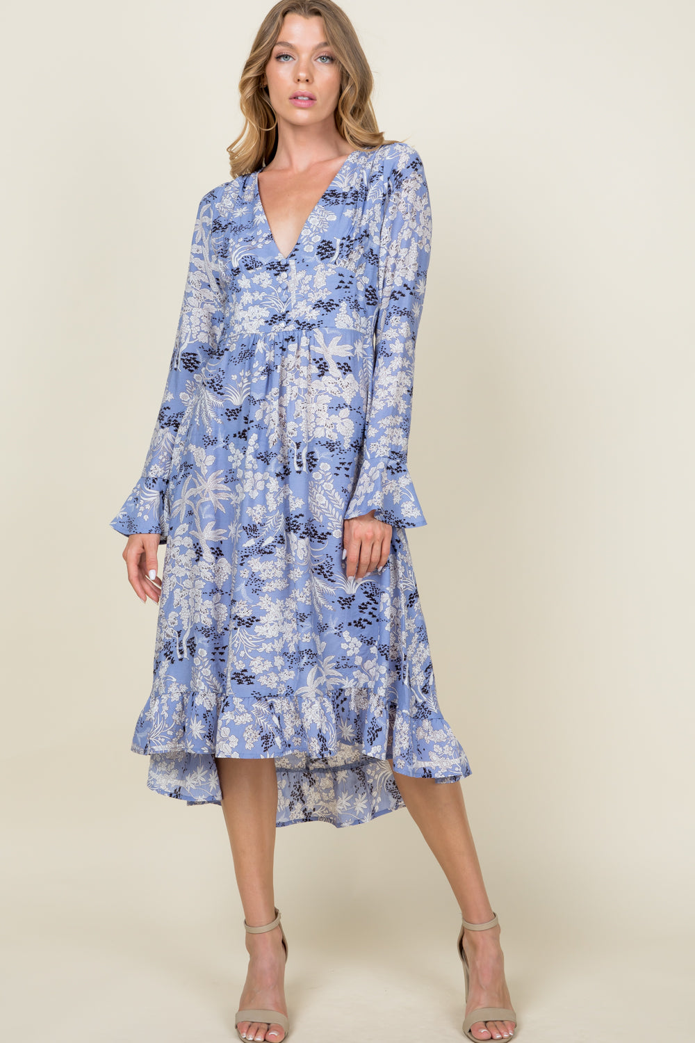 [$6/piece] Floral Ruffle Dress