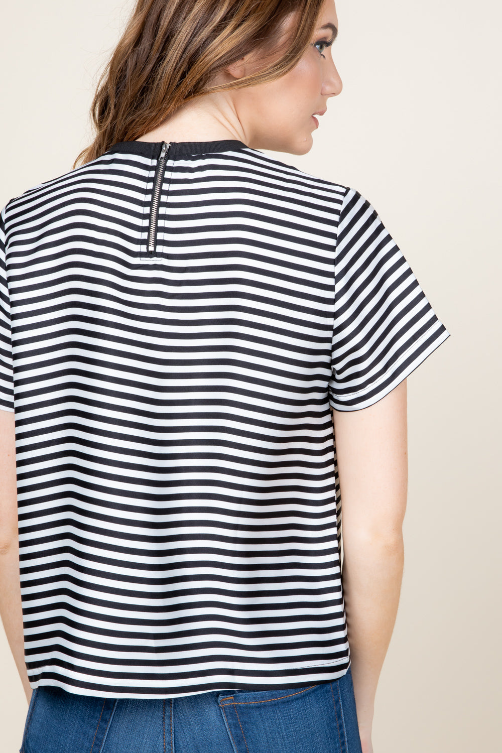 [$3/piece] Stripe pocket top
